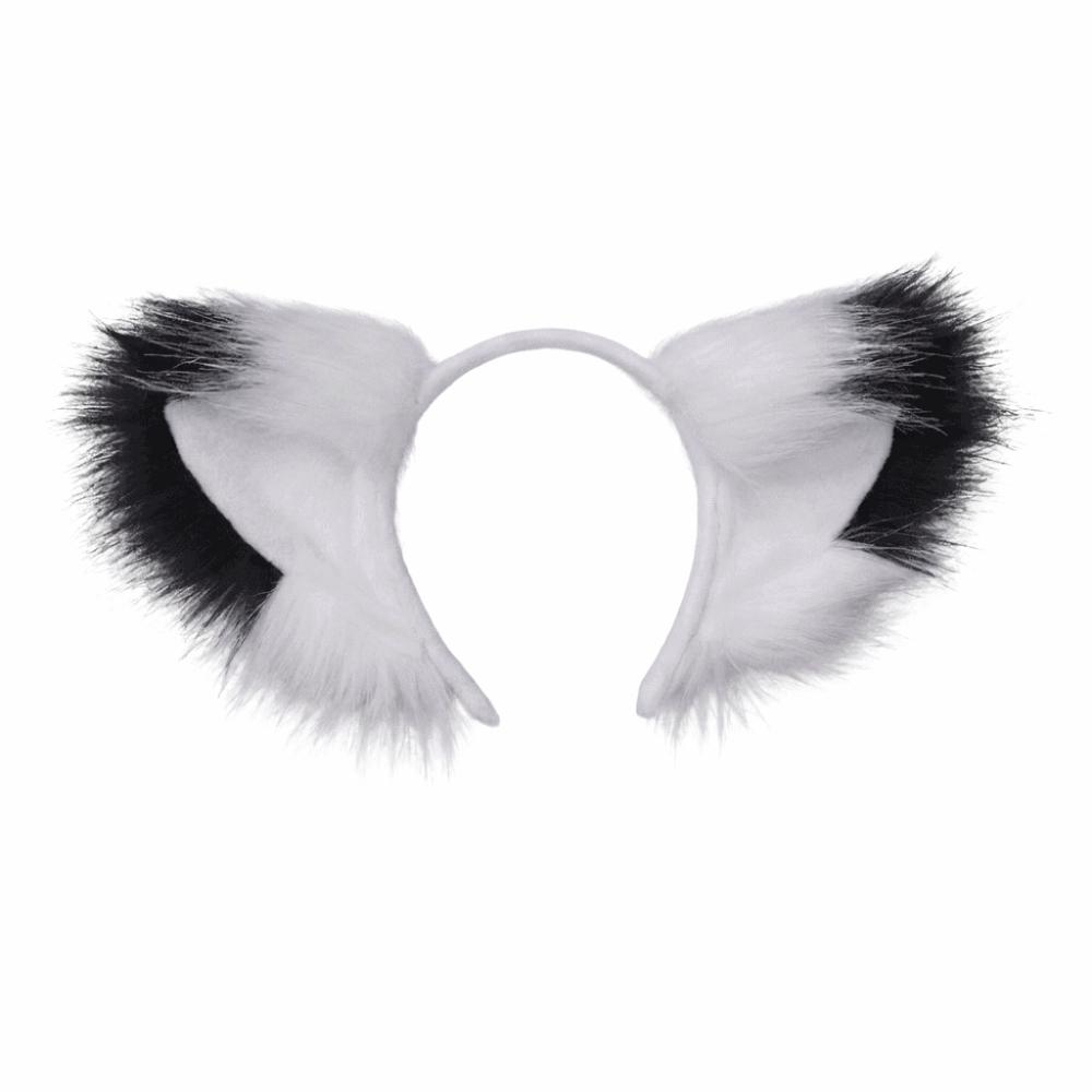 Flauschige Realistische Textur Kunstpelz Katzenohren Flexibles Tier-Haarband Anime Cosplay