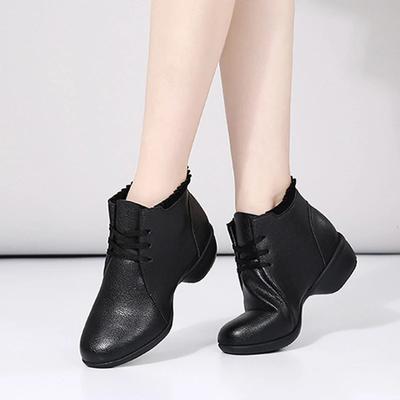 Latin Dance Shoes Salsa Ballroom Shoe Woman's Soft Sole Breath PU Women Practice Dance Shoes Heel 4cm Ladies Dance Sneakers
