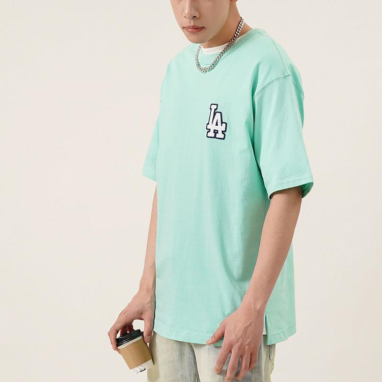 New MLB Old Flower T Shirts Unisex Mint Green 3ATSM2023-07MTL