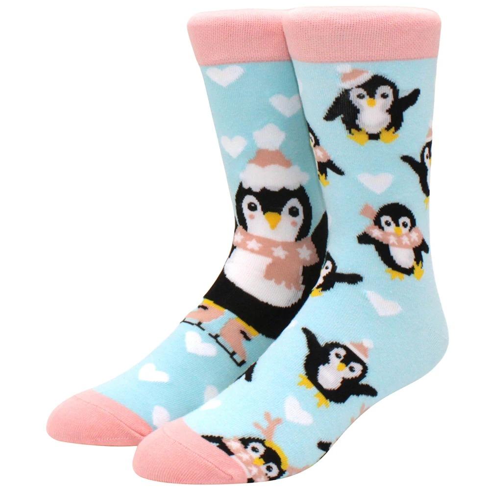 Herren Damen Socken Kreative AB Asymmetrische Baumwollsocken Mode Persönlichkeit Trend Cartoon Paar Lustige Socken Täglich Große Größe Socken
