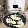 1pc Ghost Bunny Office Round Area Rug, Under Office Chairs Bedroom Living Room Home Decor, Room Deco