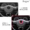 Car Steering Wheel Stickers Emblem for  Golf 6 7 Polo CC Tiguan Passat Accessories Car Styling