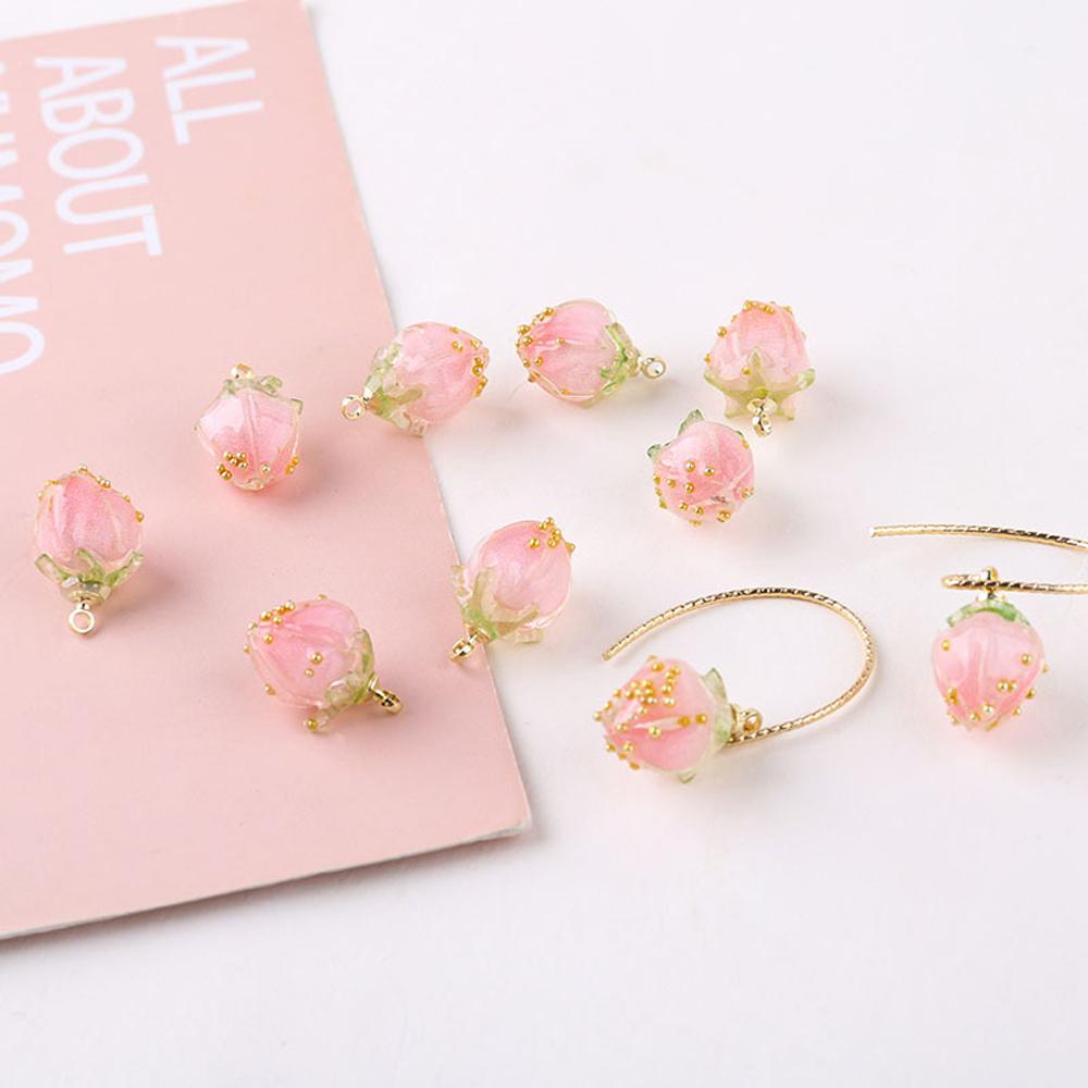 3D Strawberry Pendant Strawberry Pendant DIY Jewelry Accessories DIY Earring Jewelry Making