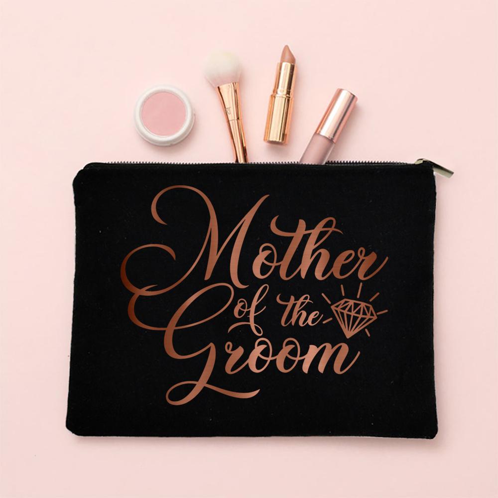 Team Bride Makeup Bag Bachelorette Party Cosmetic Bags Purse Bridesmaid Toiletries Organizer Pouch Wedding Bride Shower Gifts