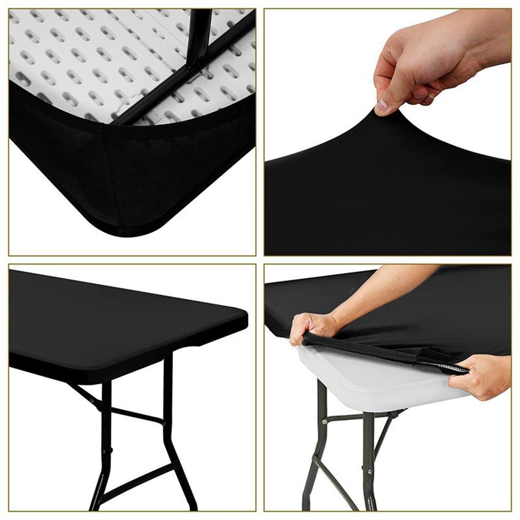 Elastic Tablecloth, Waterproof Folding Tablecloth, Rectangular Polyester Tablecloth. Please Note That This Is Not a Table.