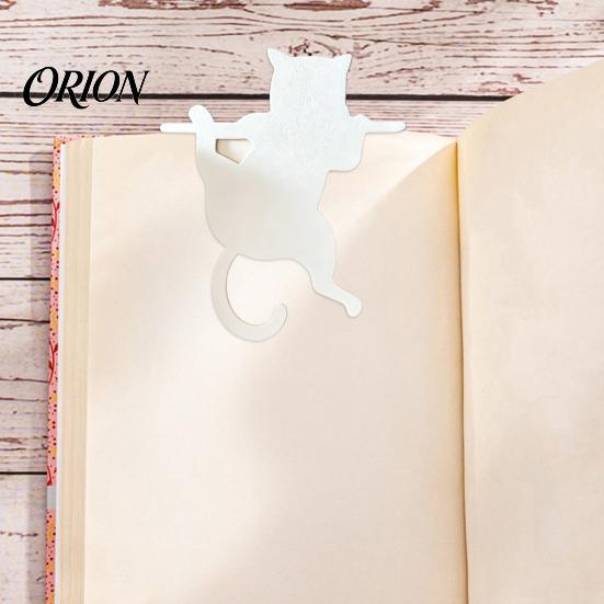 Creative Silhouette Page Holders 3PCS Cartoon Cat Bookmark, Durable PET Cute Marker, Functional Reading Gifts for Women 3D Printing Lightweight