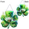 St Patricks Day DIY 2D Flat Acrylic Diamond Art Pendant Diamond Painting Rhinestone Pendant for Home Garden Wall Decoration