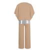Women’s Two Piece Chiffon Pant Suit with Sequin Trim for Special Occasions Evening Formal Outfits Mother of the Bride