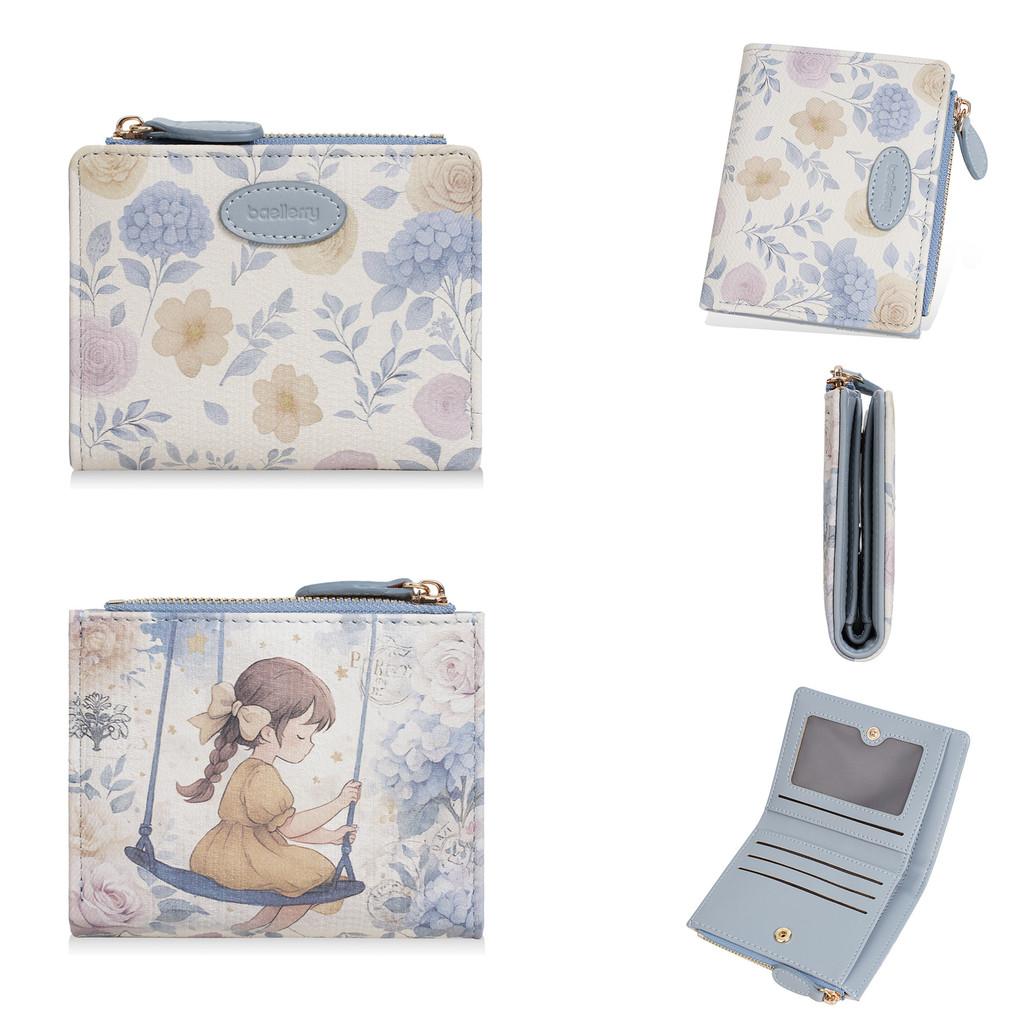 Cartoon Short Wallet For Women With Antitheft Design And Card Organizer