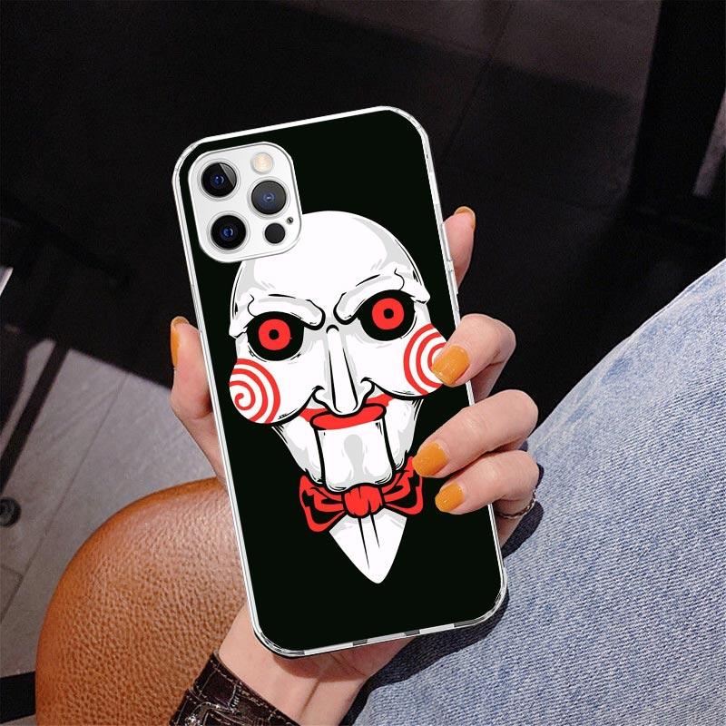 The Jigsaw Killer Horror Phone Case For iPhone 17 Air 16 Pro Max 16E 15 + 14 Plus 11 12 13 Mini 7 8 SE Gift Print Cover Fundas 1