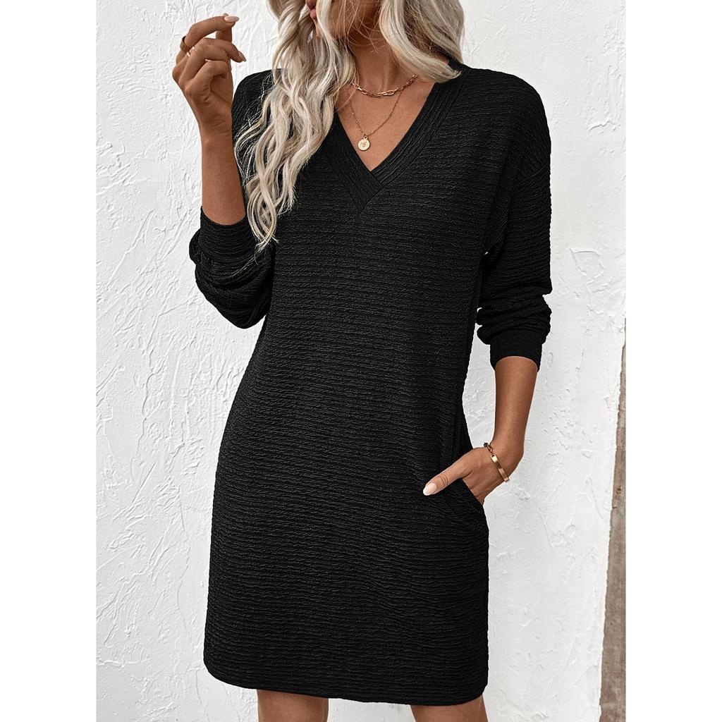 Women's Fashion Solid Color Casual Dress