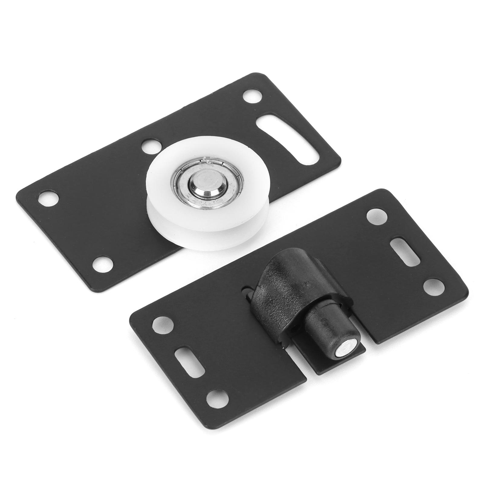 

Sliding Door Wheel Set Cold Rolled Steel Door Pulley Hardware for Cabinet Closet Wardrobe