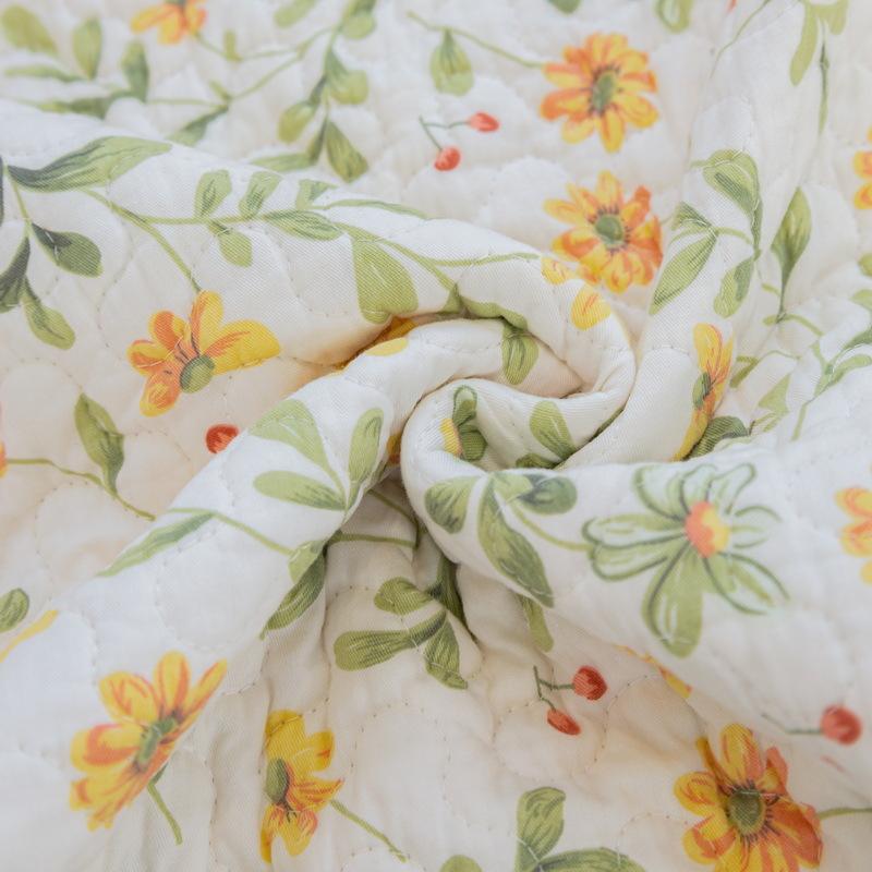 Cotton Quilted Sofa Cushion Cushion Non-Slip Fabric Thickened Pastoral Four Seasons Universal Pure Cotton Leather Sofa Towel Cover