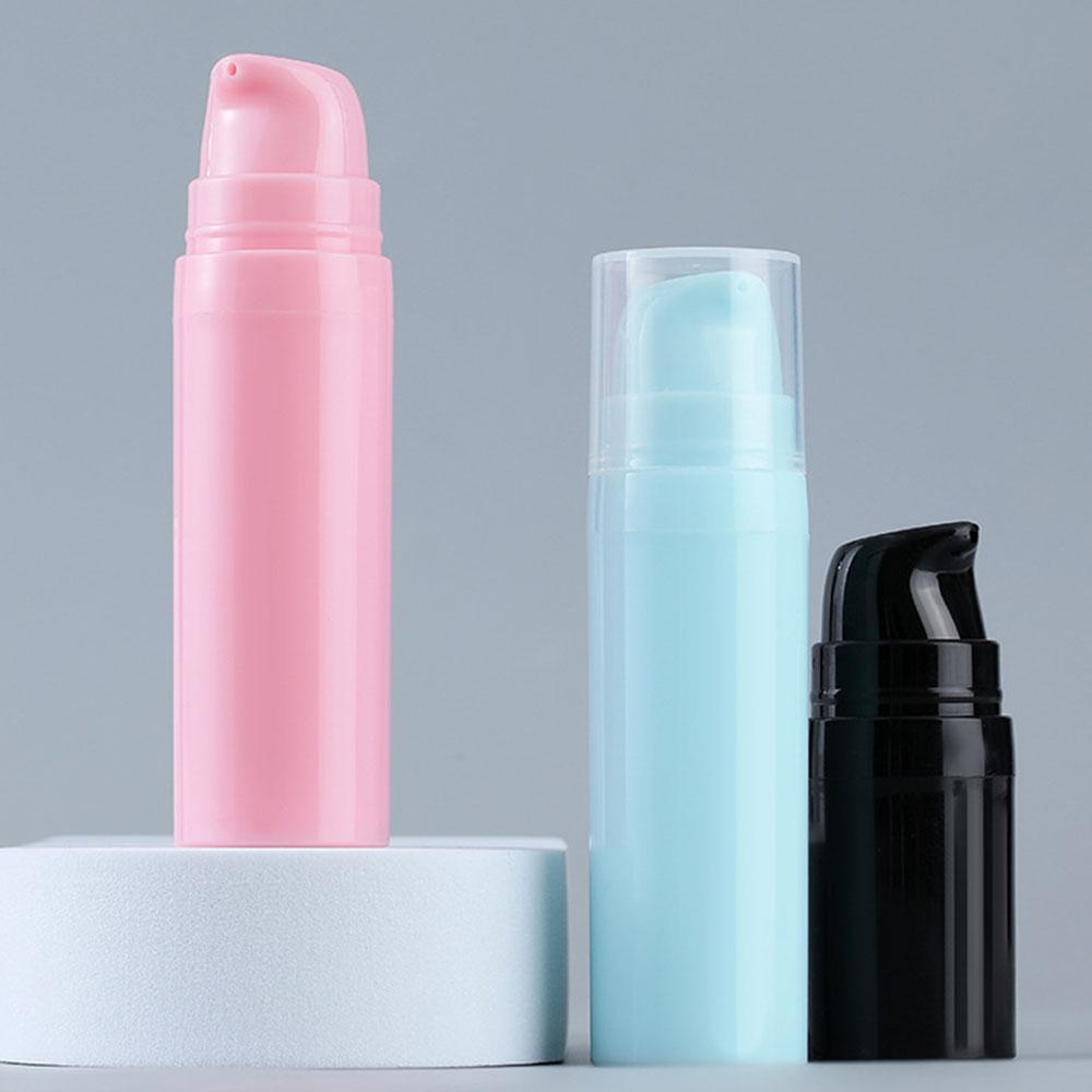 1pc Refillable Lotion Bottles Airless Pump Vacuum Toiletries Container Empty Plastic Cosmetic Bottle 5ml 10ml 15ml