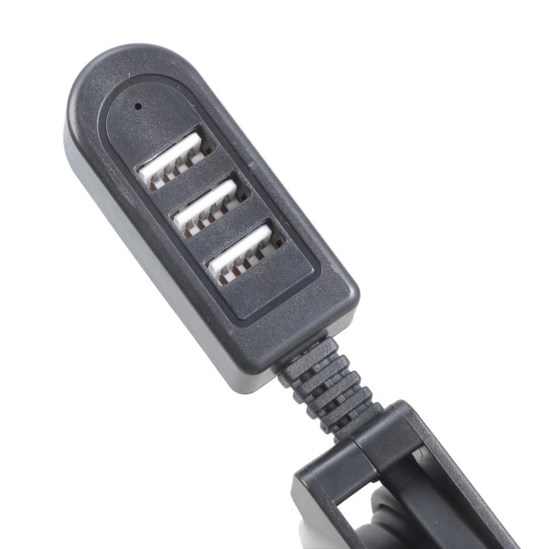 USB2.0 Expander Cable 3 Port Charging And Data Transfer Hubs Retractable Design For PC And Mobile Devices