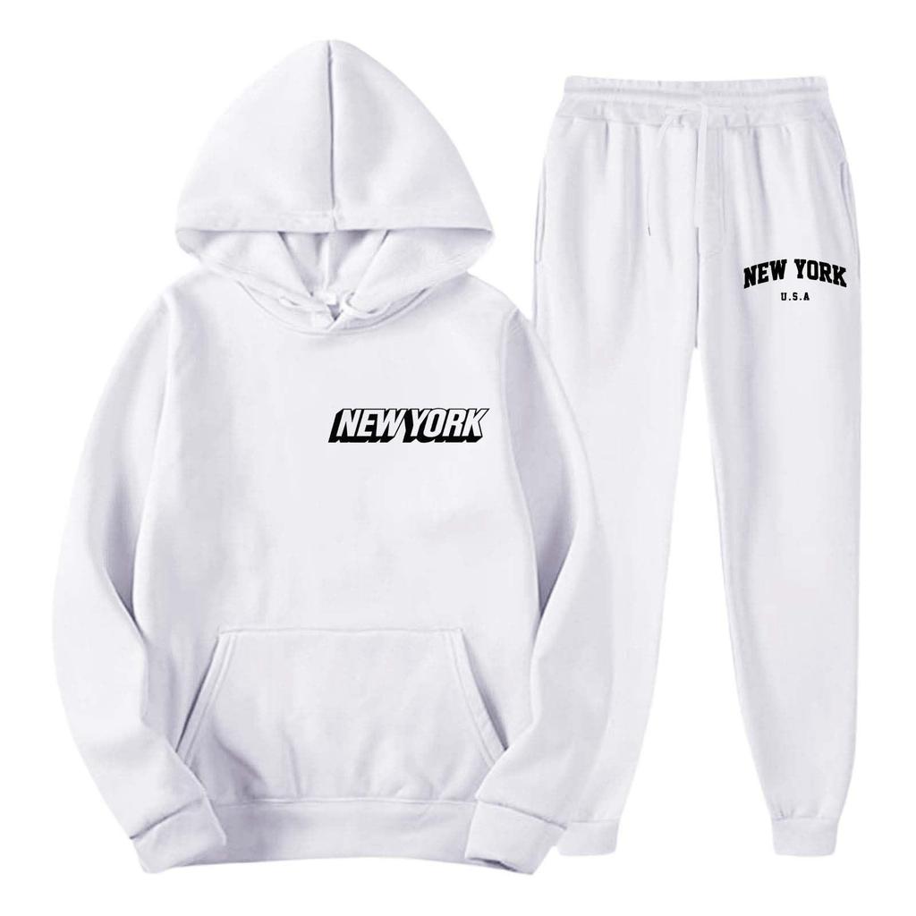 2026 Fall/Winter New Casual Printed Hoodie & Pants Set