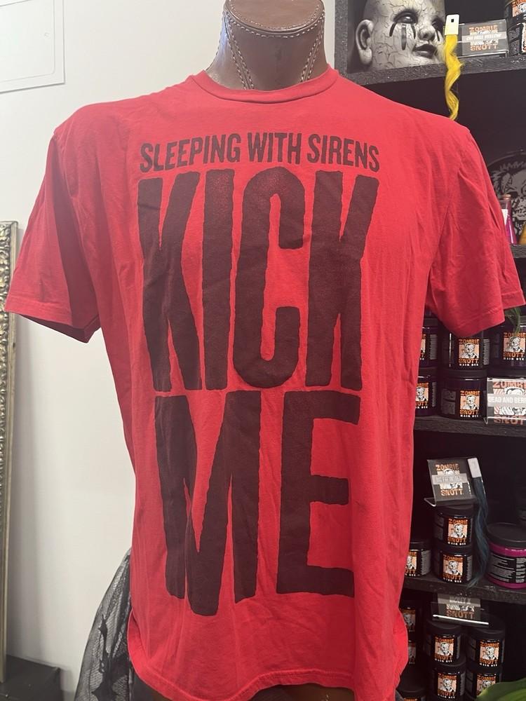 Sleeping With Sirens Kick Me Келлин Куинн Красная Скала Футболка 2XL Warped Tour Унисекс Футболка L