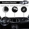 YOSRTER Dashboard Cover for Dodge Challenger Accessories Dash Mat UV Sunshade Dash Cover Protector Gray 2015-2024, Non-Slip Blocker, (Gray Edge, Trim)
