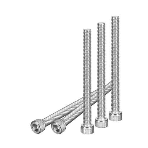 POTRRCIUSUER Hex Socket Bolt, Fully Threaded [304 Stainless Steel] [Hex Socket Bolt] [Cap Bolt] (M6 X 90mm, Pack of 6)