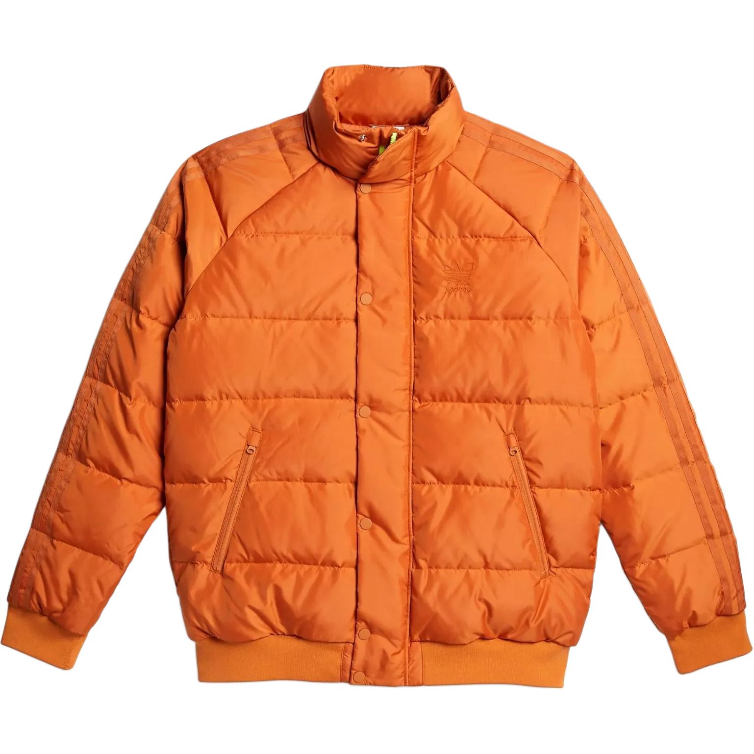 Adidas Originals x Jonah Hill Quilted Down Filled Puffer Jacket Men Orange GL5376 XS