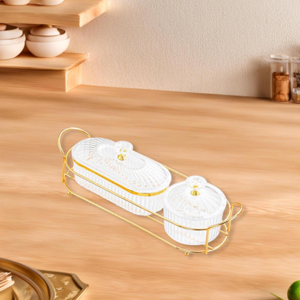 Dried Fruit Plate Cookie Jar Food Storage Box Snacks Dish Candy Nut Seasoning Containers for