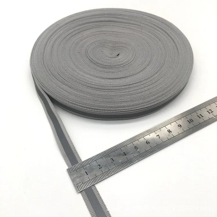 

50 метров Светящаяся Ленточная Кружевная Светоотражающая Стропа Лентоткачество Отделочная Тесьма Тканевая Лента Предупреждающая с Яркой Светоотражающей Пленкой 50 Meter