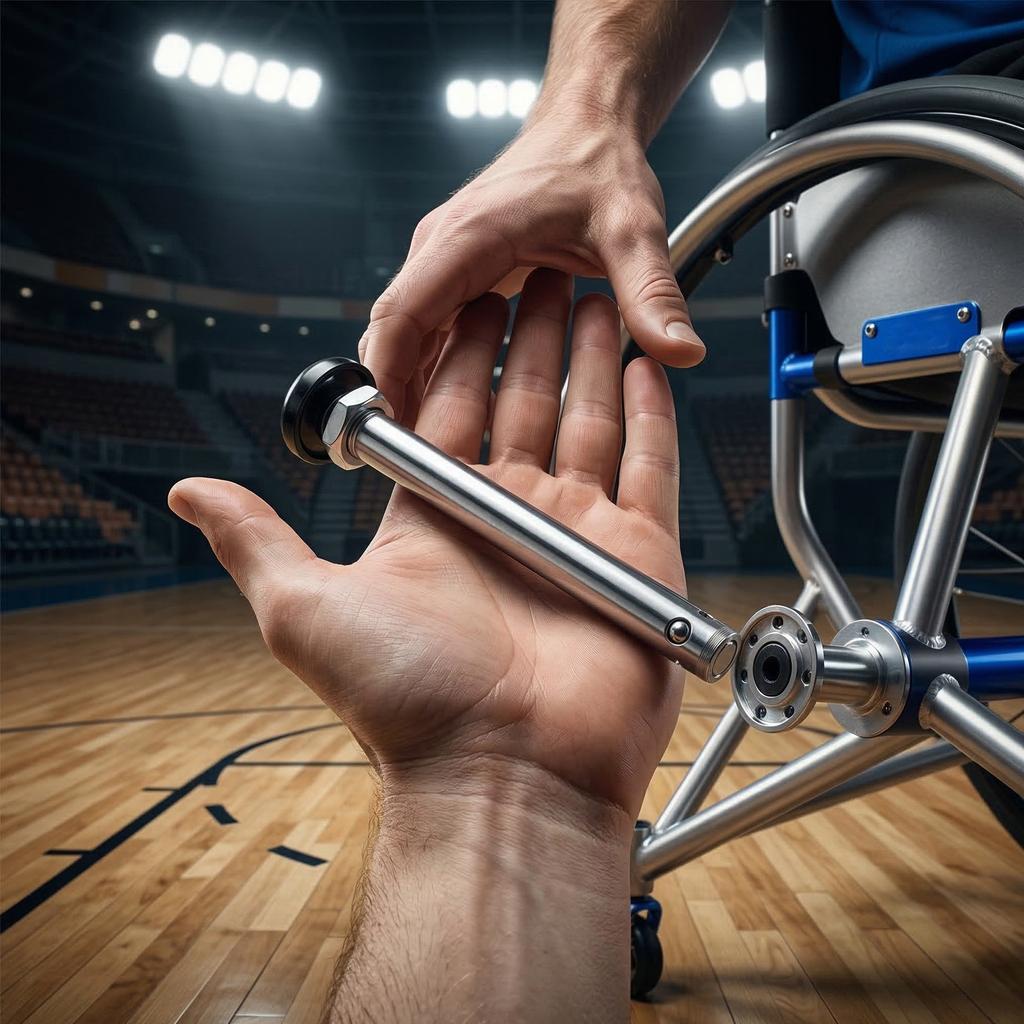 Wheelchair Quick Release Rear Axle Stainless Steel Heavy Duty Wear Resistant for Sports Mobility Drive Wheelchair Repair