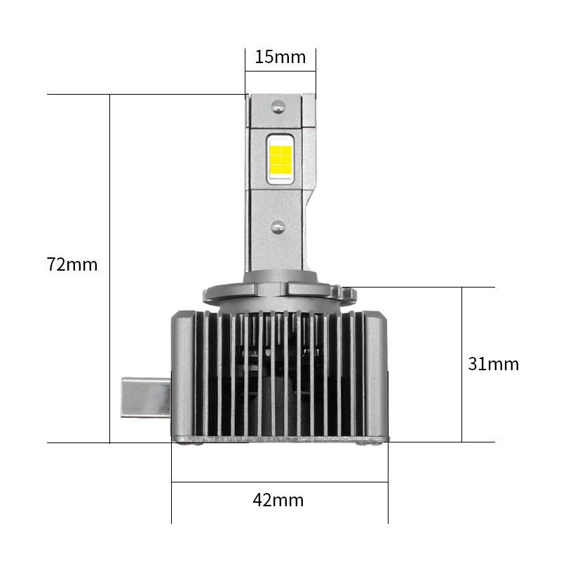 D4S High Brightness LED Car Headlight with Multiple Decoding Modes and Long Lifespan