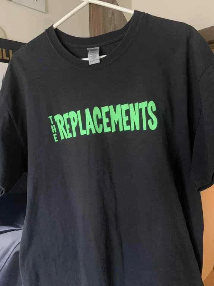 

The Replacements Band logo rare 90s Black T shirt Tops tees Men s Women s Short sleeve XL