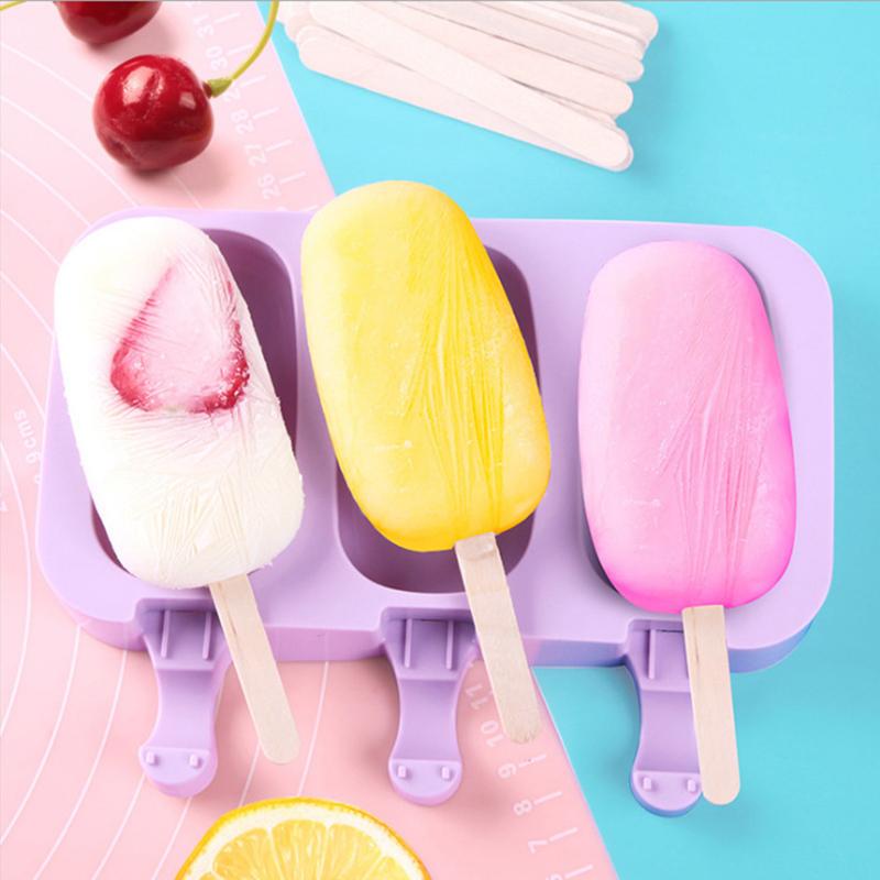 Silicone Ice Cream Mold Popsicle Reusable Bar Pop Molds For DIY Making Summer Favorites DIY Homemade Kitchen Accessories