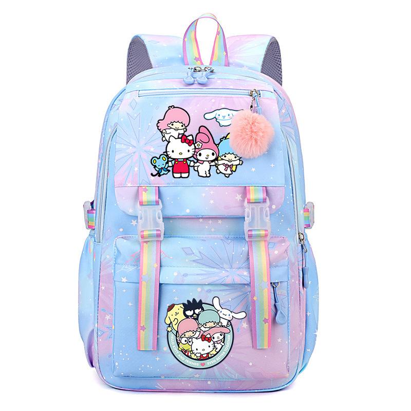 Collection Sweet Xiaoqing Cartoon Peripheral Trend Ridge Protection Backpack Large Capacity Student School Bag