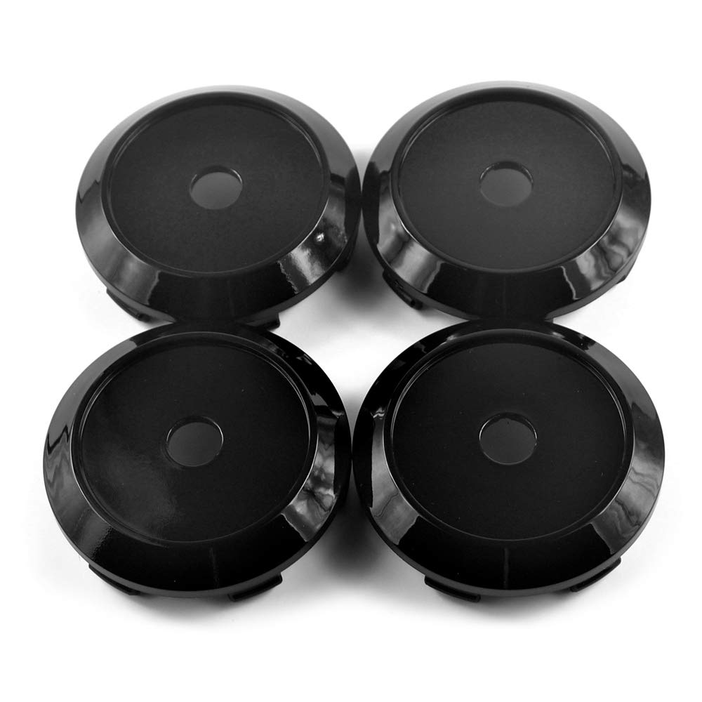 Hjulkapsel senter 68mm 4 stk Svart hjulkapsel senterdeksel