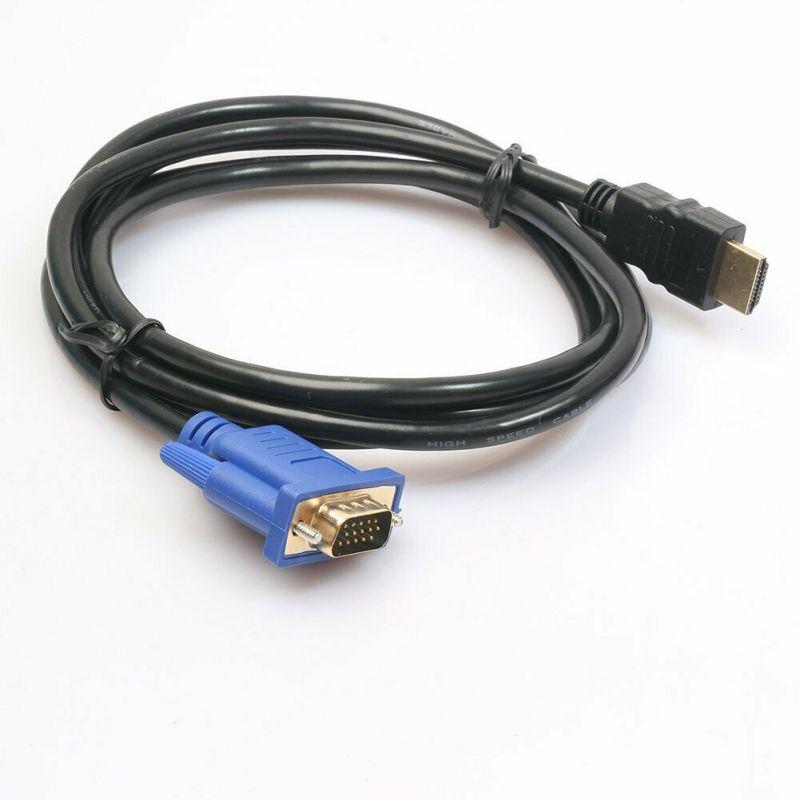 HDMI-kompatibilní na VGA 1080P Adaptérový Kabel HDMI-kompatibilní Samec na VGA HD-15 Samec Propojovací Kabel