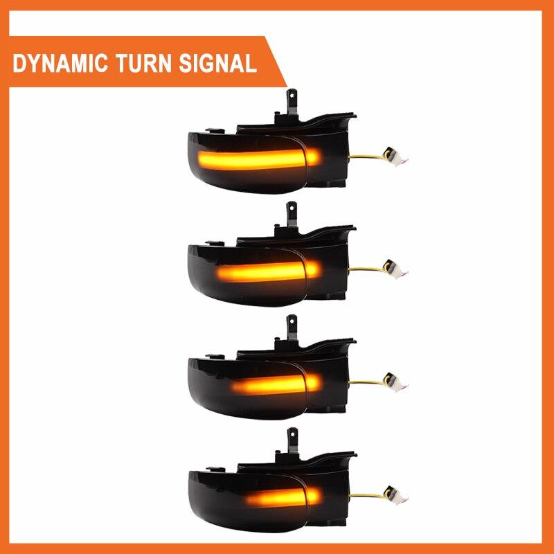 For Volkswagen Touran 1T 2003-2010 2x LED Dynamic Turn Signal Lights Side Wing Rearview Mirror Indicator Blinker Lamps