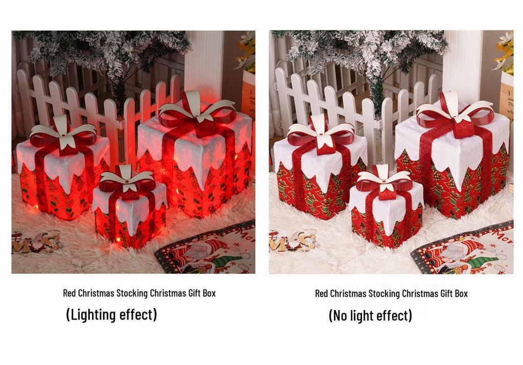 Christmas LED String Lights Gift Set: 3-Piece Decoration for Festive Party Atmosphere