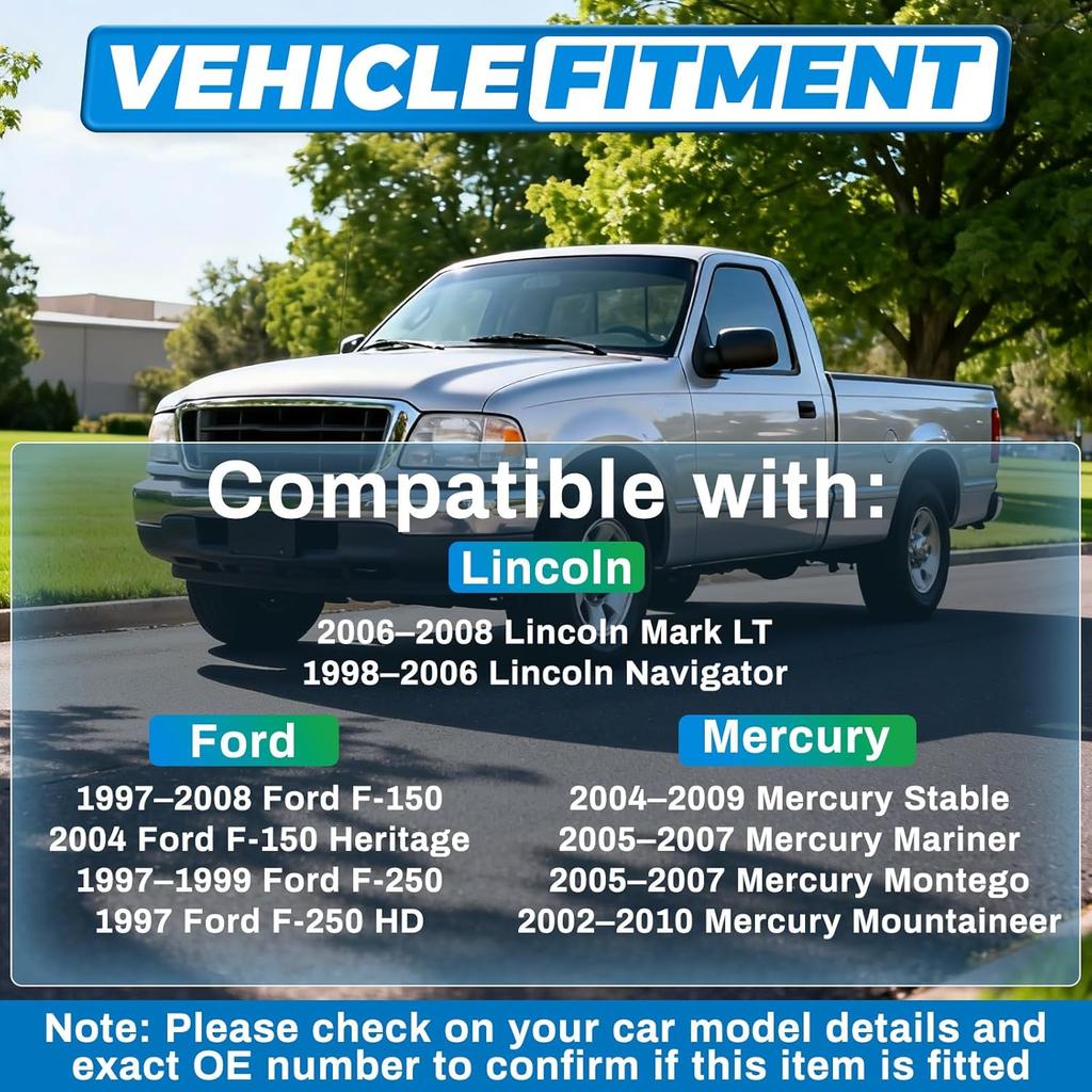 A/C Switch Knob, Air Conditioning Button Knob Compatible with Ford F-150 1997-2008, Ford F-250 1997–1999, Lincoln Mark LT 2006–2008, Replaces