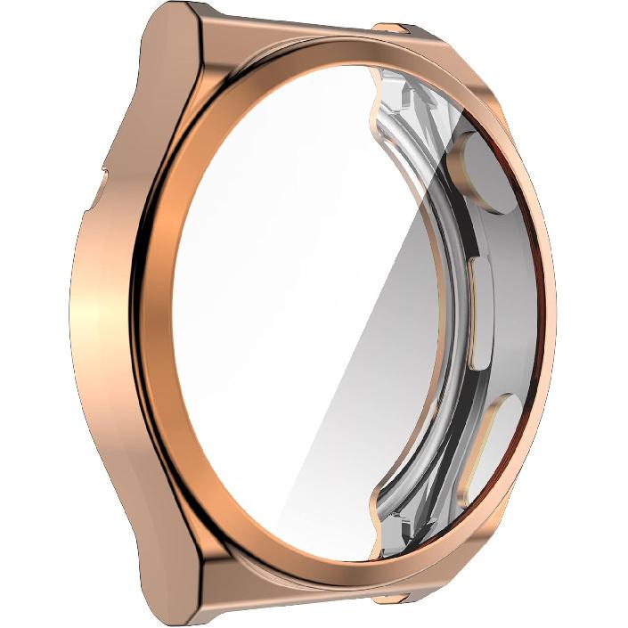 FitTurn 43mm 46mm Case for Huawei Watch GT3 pro Screen Protector Overall Protective Ultra-Thin TPU HD Clear Cover (46mm, SixColors)