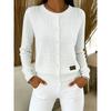 **Cardigan da Donna a Maglia con Bottoni, Color Block, Design con Bavero, Giovanile, Versatile, Manica Lunga, Comodo, Stile Casual, Maglione**