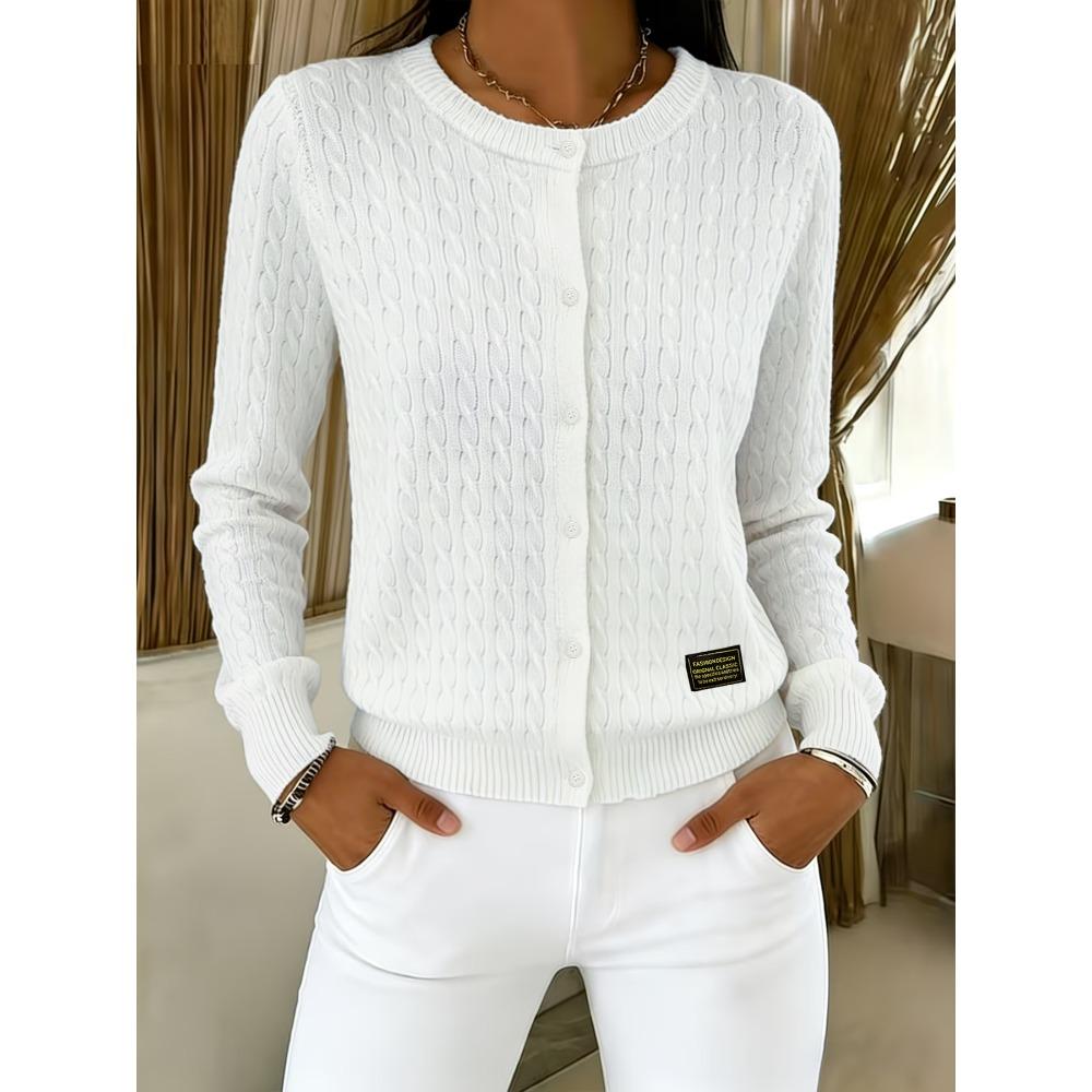 **Cardigan da Donna a Maglia con Bottoni, Color Block, Design con Bavero, Giovanile, Versatile, Manica Lunga, Comodo, Stile Casual, Maglione**