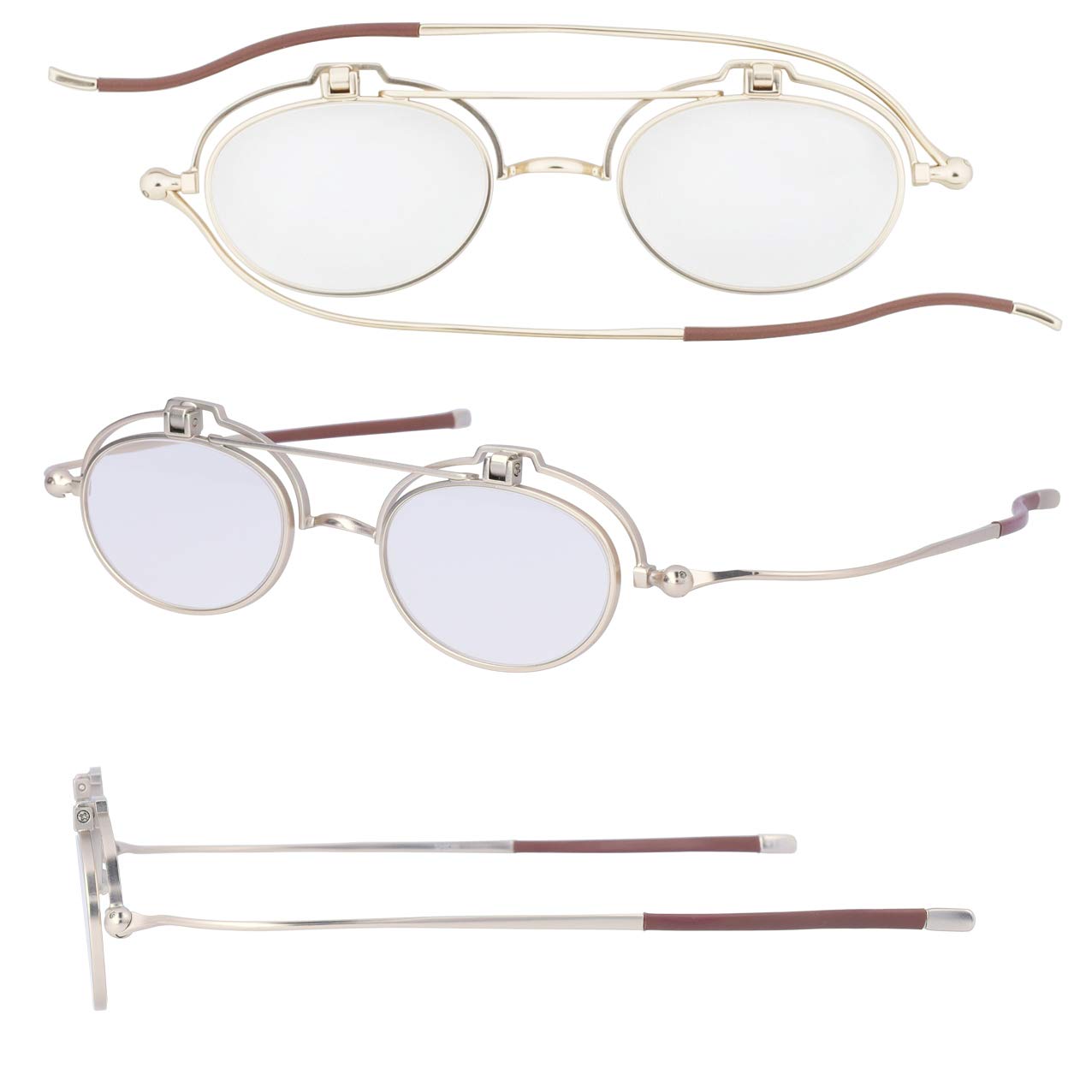 

Закладка для чтения Тонкие очки для чтения с синим светом УФ-излучением Функциональные серебряные Sabae Производитель Планирование [SHIORI] Откидные очки, Очки, Легкие, Вырезанные,