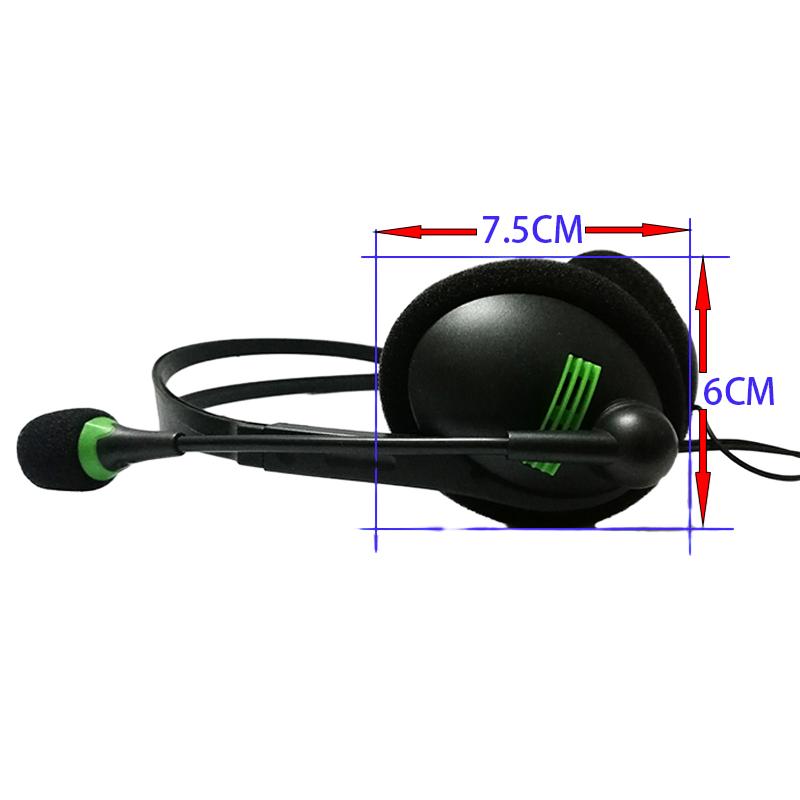 3.5Mm Wired Headphones Universal Headset With Microphone Noise Cancelling Earphone For Laptop Computer