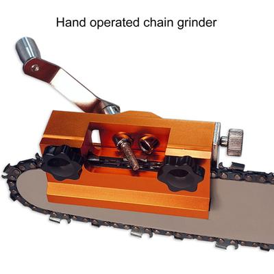 Chainsaw Sharpener with Wrench Screws Compact Size Detachable Portable Manual Operated