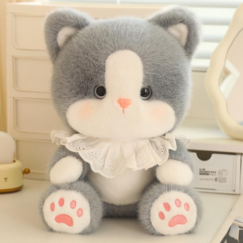 Cat Treasure Doll Cute Kitten Doll Big Eye Cat Plush Toy Plush Toy Sit Cartoon Cat