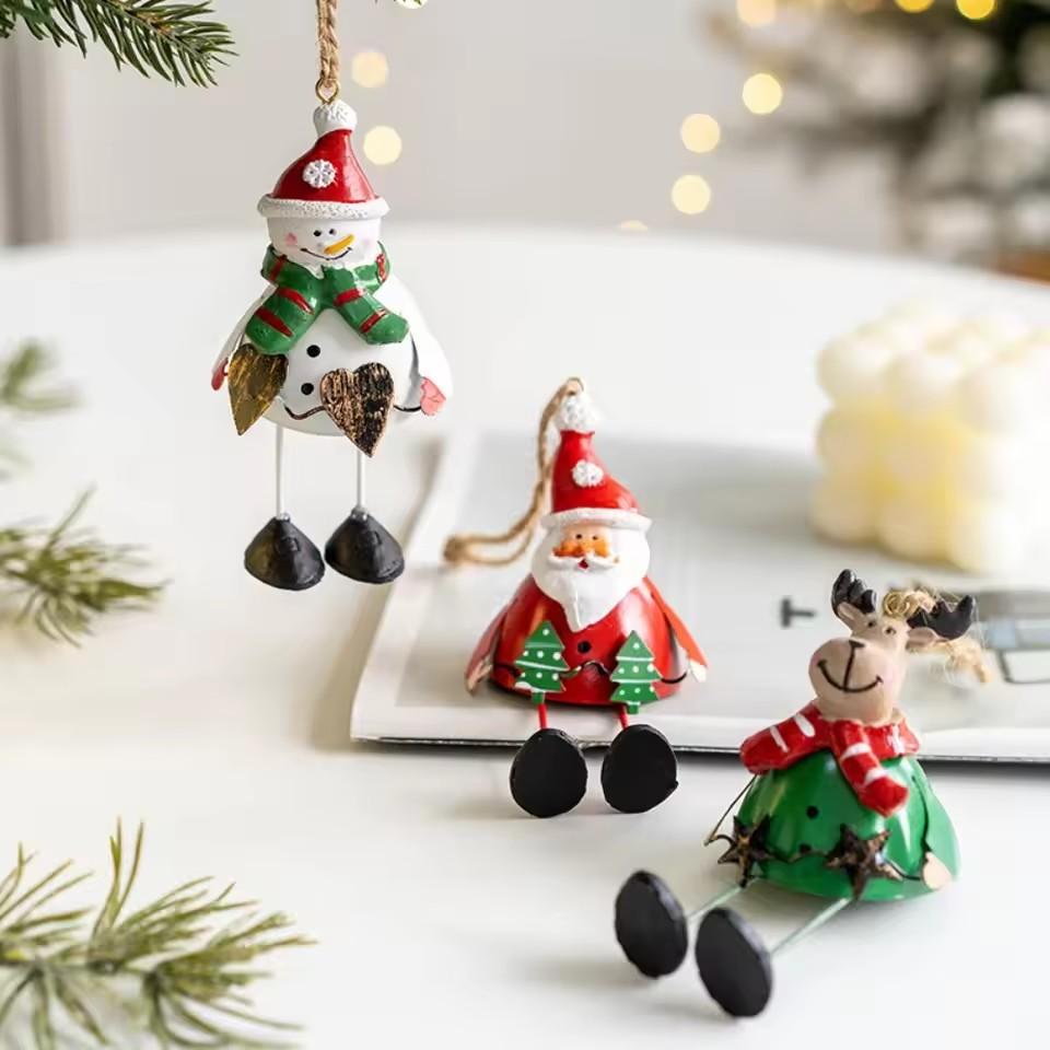 Christmas Retro Figurines Ornament Santa Claus Snowman Sleigh Tree Resin Decoration for Fairy Garden Doll House Home Decor