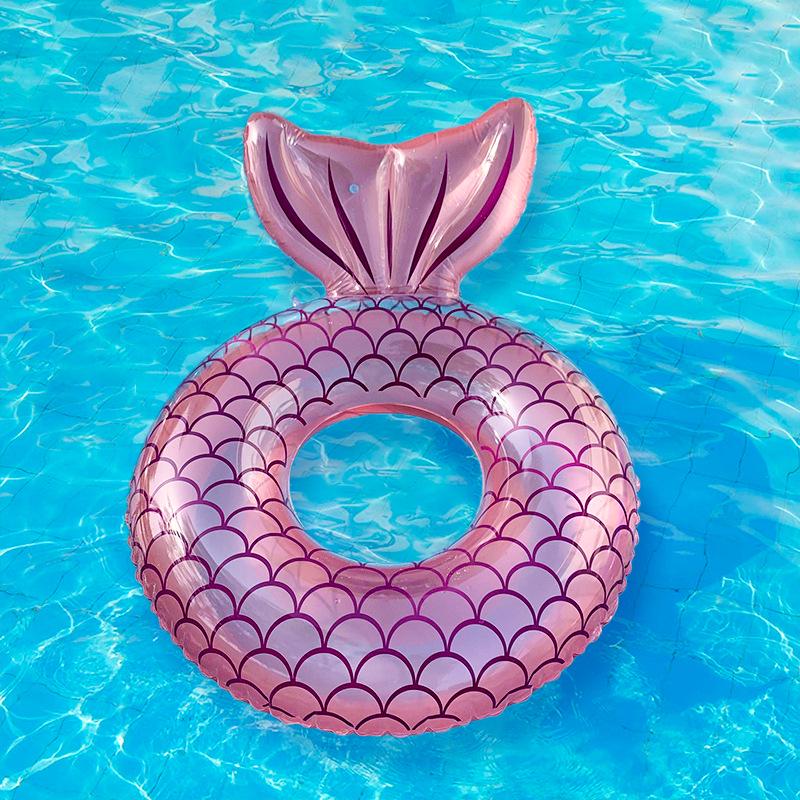 Inflatable Adult Mermaid Tail Swim Ring & Floating Water Chair