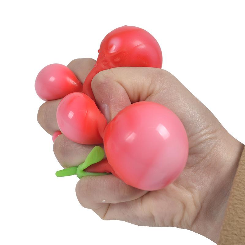 Simulation Strawberry Squeeze Toy Slow Rebound Stress Relief Toy Hand Feeling Fidget Toys For Kids Adults Decompression Toys