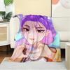 K-POP Anime Dívčí Skupina Čtyři Roční Období Měkká Teplá Přikrývka Celoroční Silně Pletená Polyesterová Přehoz na Postel, Kempování, Cestování Perfektní Dárek