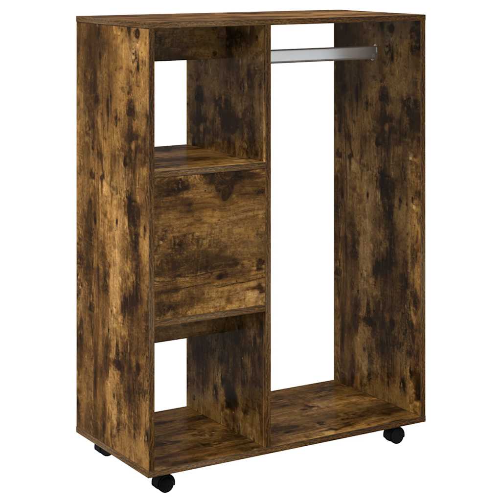 Wardrobe Smoked Oak 80 x 40 x 110 cm Particleboard