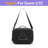 Shoulder Bag For Quest 3S/3 Large Hard Shell Bag Travel Carrying Box For Quest 3/3S Dust-proof Storage Bag VR Accessories