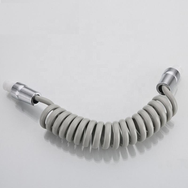 DCR-01 Pu Flexible High Pressure Stronger Flow Spring Shattaf Pipe Shower Plumbing Bidet Hose with Conical Nut